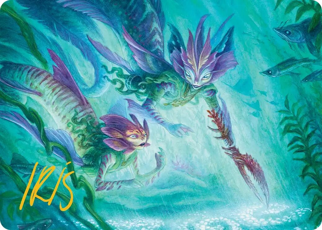 Image for Silvergill Mentor Art Card (Gold-Stamped Signature) (10) [Lorwyn Eclipsed] - Magic: The Gathering