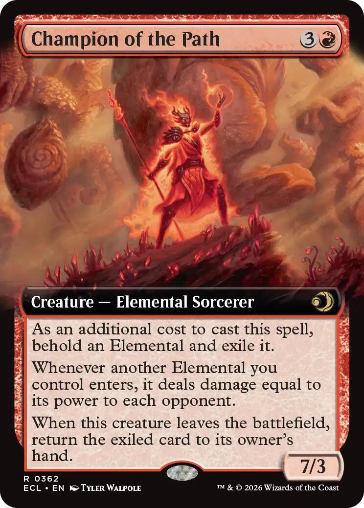 Image for Champion of the Path (Extended Art) (362) [Lorwyn Eclipsed] - Magic: The Gathering
