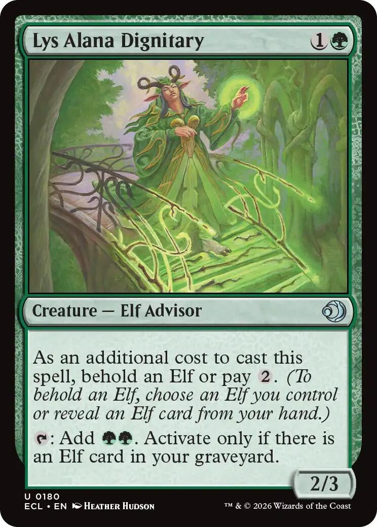 Image for Lys Alana Dignitary (180) [Lorwyn Eclipsed] - Magic: The Gathering