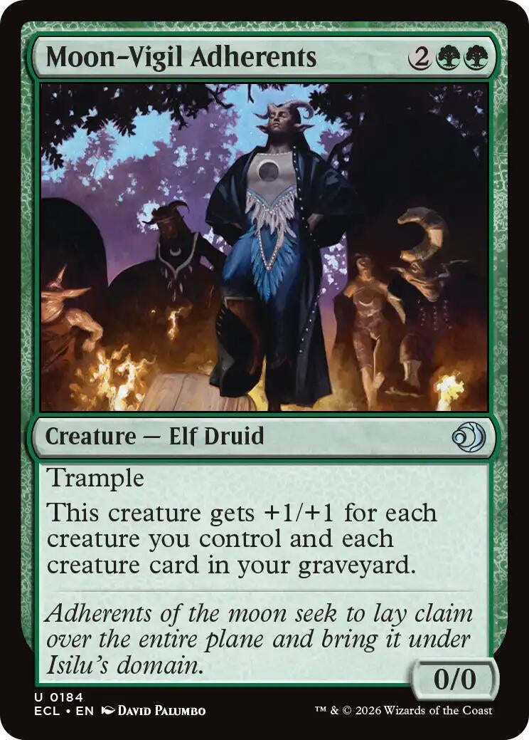 Image for Moon-Vigil Adherents (184) [Lorwyn Eclipsed] - Magic: The Gathering