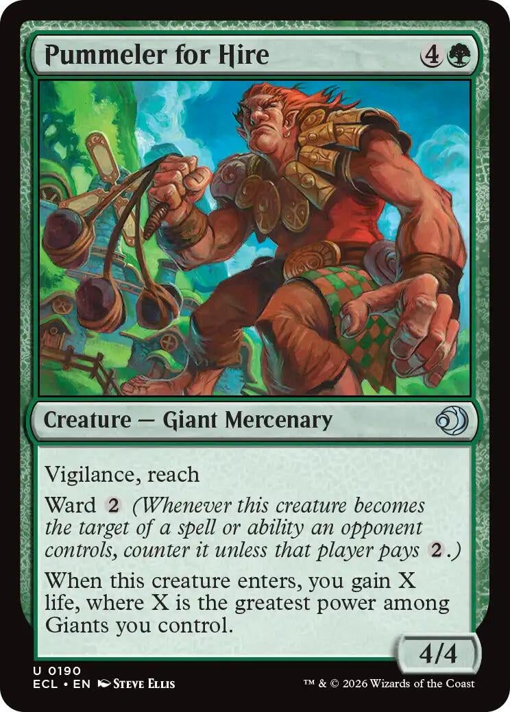 Image for Pummeler for Hire (190) [Lorwyn Eclipsed] - Magic: The Gathering