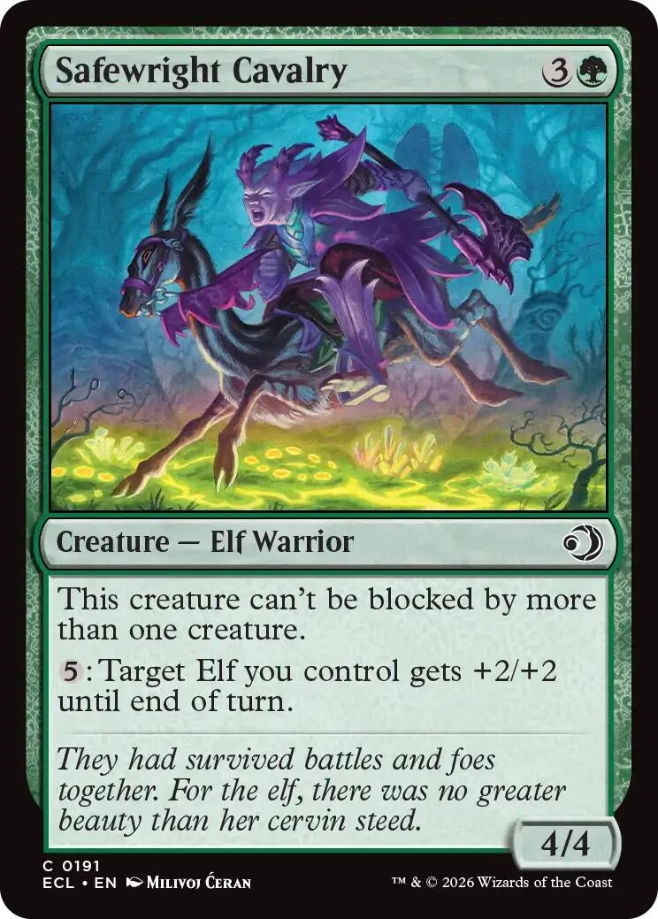 Image for Safewright Cavalry (191) [Lorwyn Eclipsed] - Magic: The Gathering