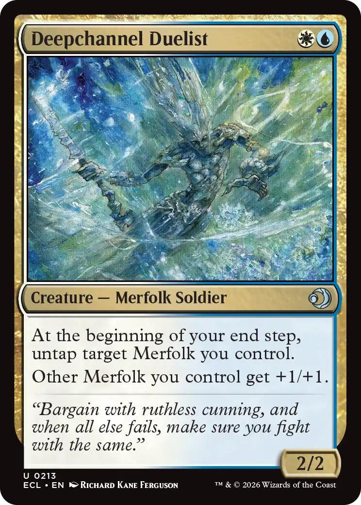 Image for Deepchannel Duelist (213) [Lorwyn Eclipsed] - Magic: The Gathering