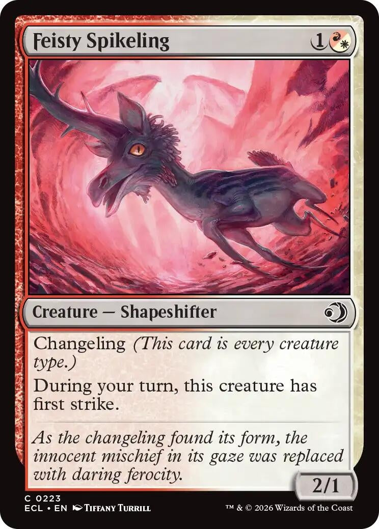Image for Feisty Spikeling (223) [Lorwyn Eclipsed] - Magic: The Gathering