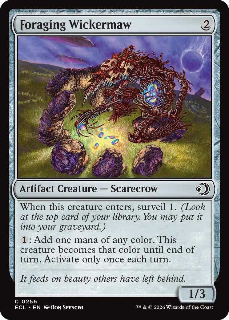 Image for Foraging Wickermaw (256) [Lorwyn Eclipsed] - Magic: The Gathering