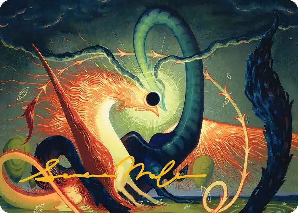 Image for Celestial Reunion Art Card (42/54) (Gold-Stamped Signature) (42) [Lorwyn Eclipsed] - Magic: The Gathering