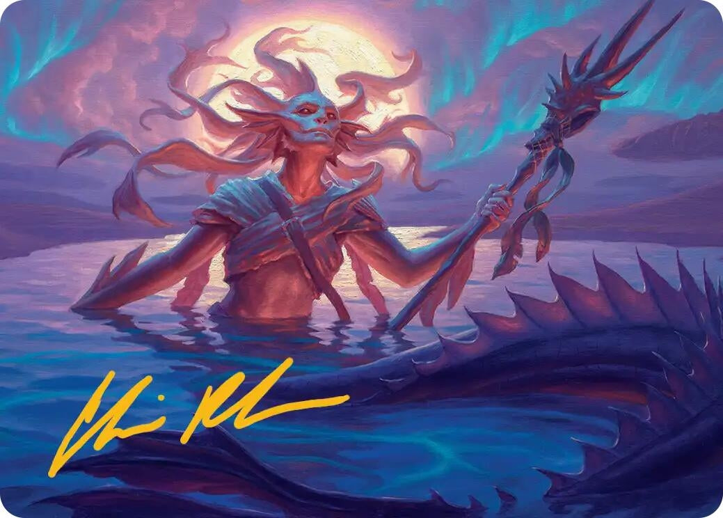 Image for Eclipsed Merrow Art Card (Gold-Stamped Signature) [Lorwyn Eclipsed] - Magic: The Gathering