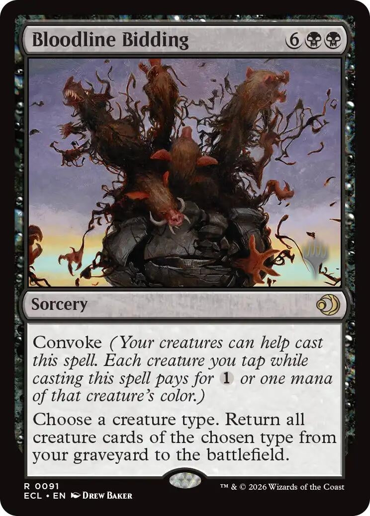Image for Bloodline Bidding (91) [Lorwyn Eclipsed] - Magic: The Gathering