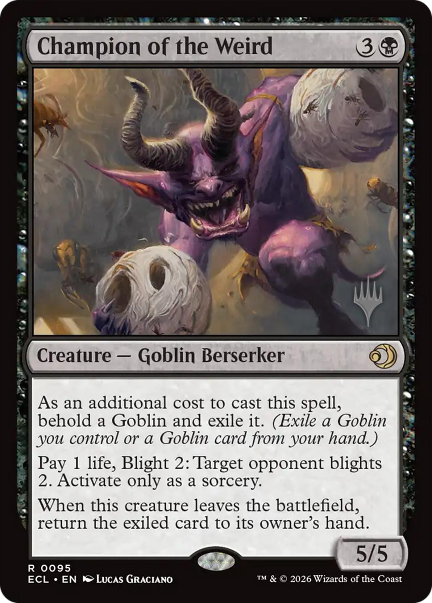 Champion of the Weird (95) [Promo Pack: Lorwyn Eclipsed]