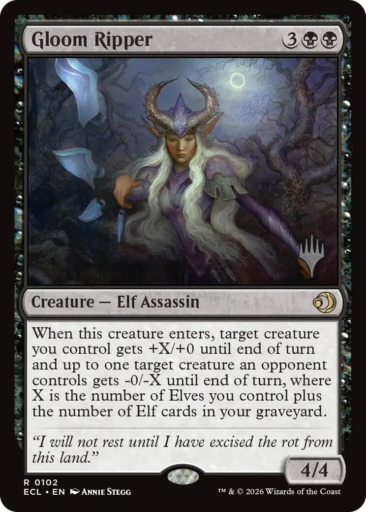 Image for Gloom Ripper (102) [Lorwyn Eclipsed] - Magic: The Gathering