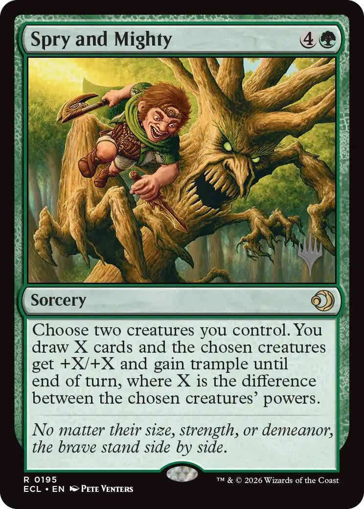 Image for Spry and Mighty (195) [Lorwyn Eclipsed] - Magic: The Gathering