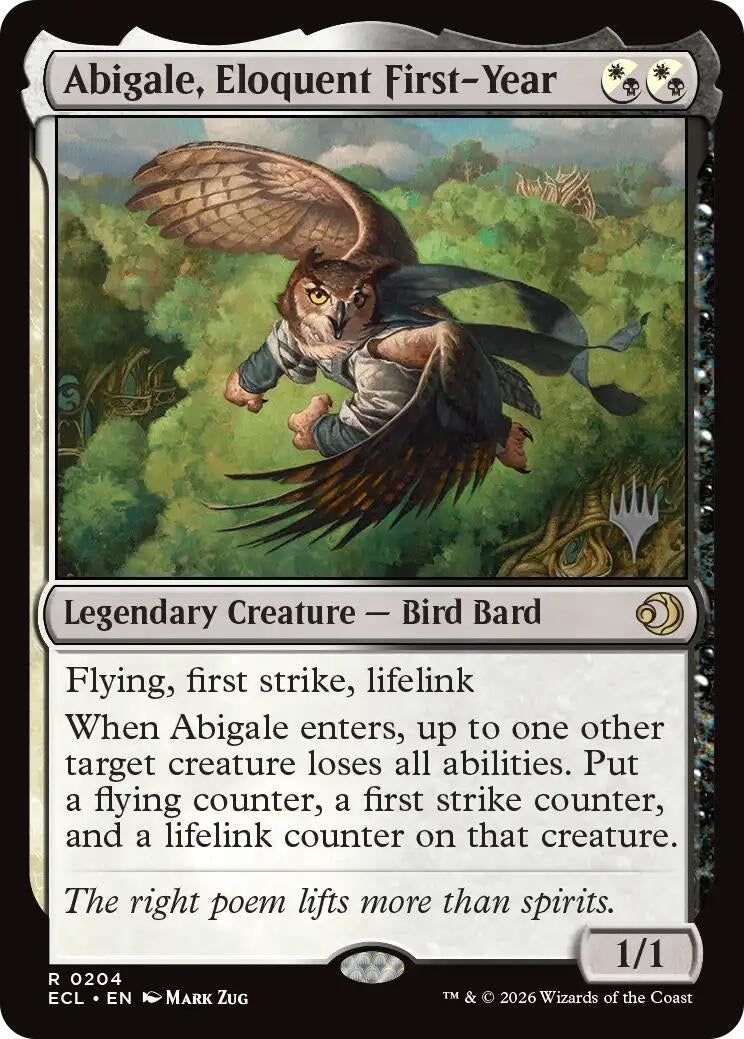 Image for Abigale, Eloquent First-Year (204) [Lorwyn Eclipsed] - Magic: The Gathering