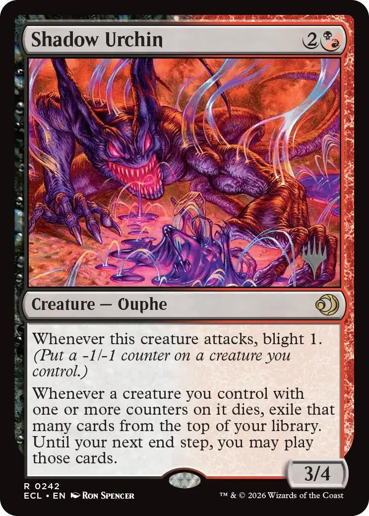 Image for Shadow Urchin (242) [Lorwyn Eclipsed] - Magic: The Gathering