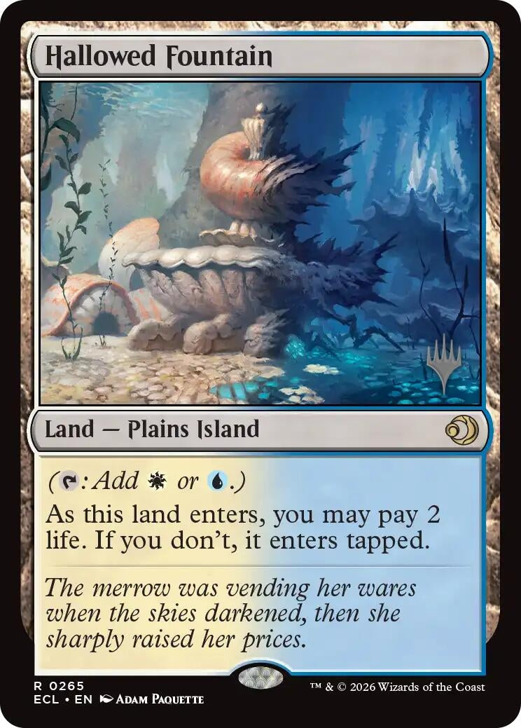 Image for Hallowed Fountain (265) [Lorwyn Eclipsed] - Magic: The Gathering
