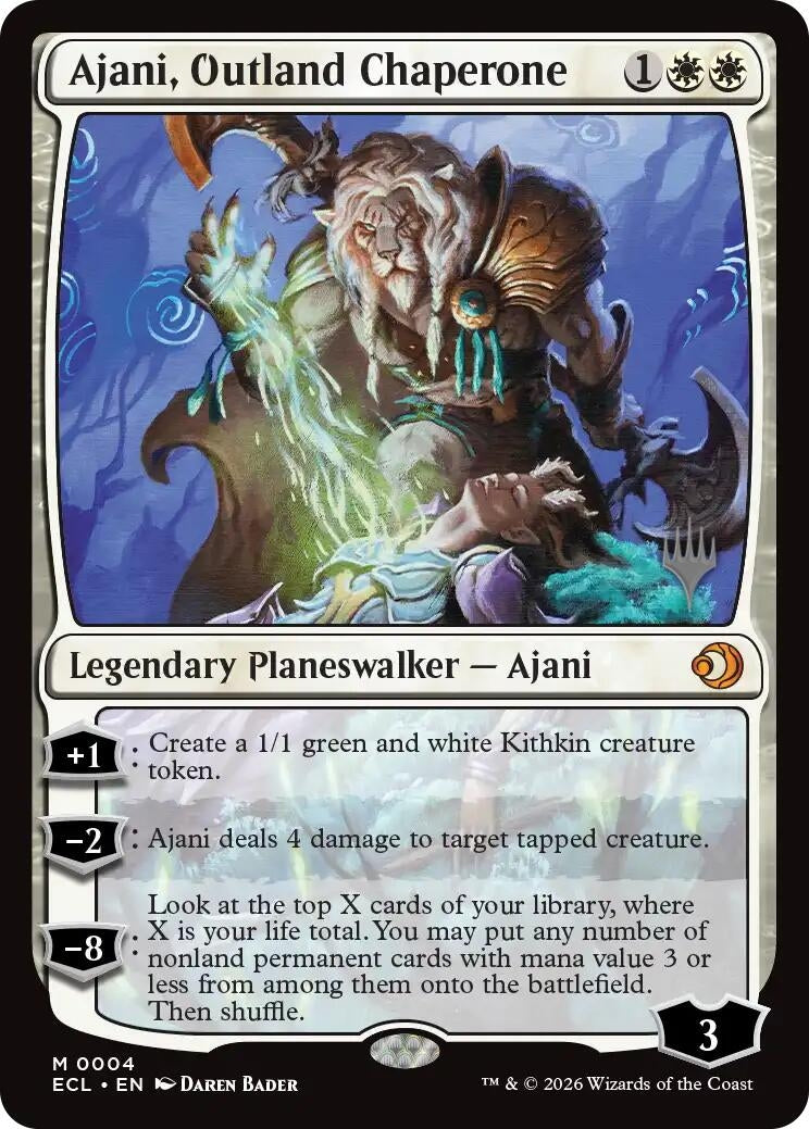Image for Ajani, Outland Chaperone (4) [Lorwyn Eclipsed] - Magic: The Gathering