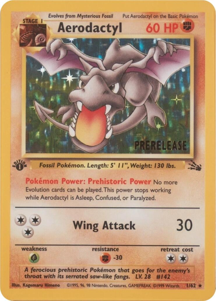 Image for Aerodactyl (01/62) (Prerelease) (01/62) [Miscellaneous Cards & Products] - Pokemon