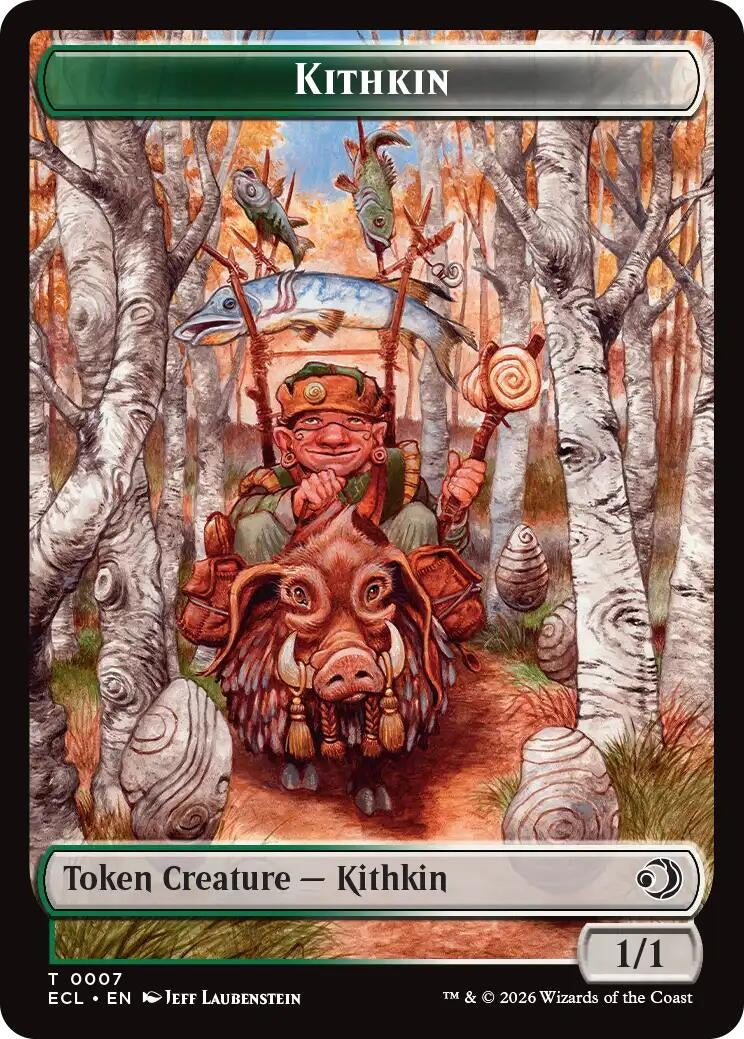 Kithkin // Treasure Double-Sided Token (7 // 10) [Lorwyn Eclipsed Tokens]