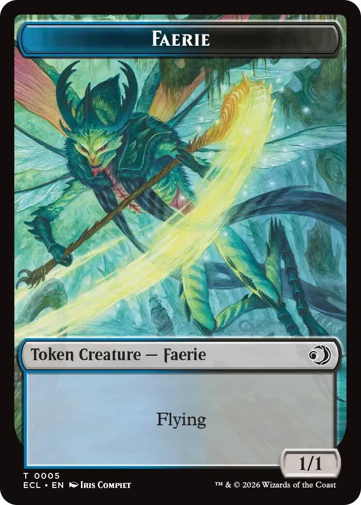 Faerie // Goblin Double-Sided Token (5 // 6) [Lorwyn Eclipsed Tokens]