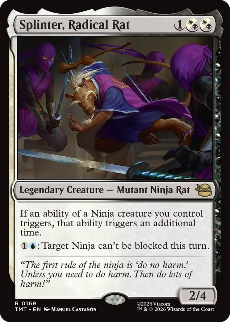 Splinter, Radical Rat (169) [Teenage Mutant Ninja Turtles]