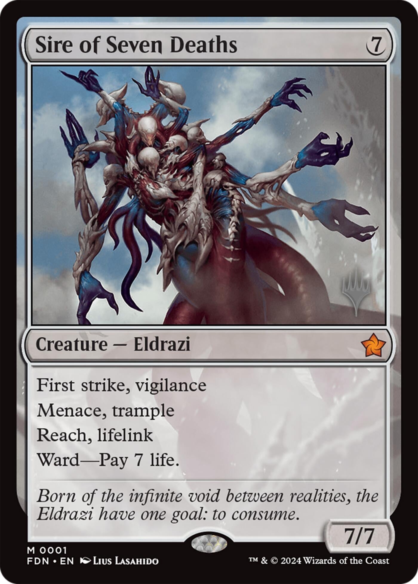 Sire of Seven Deaths (1) [Promo Pack: Lorwyn Eclipsed]