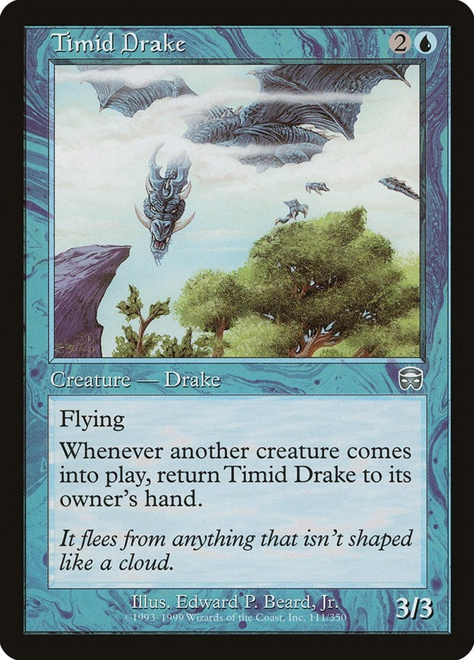 Image for Timid Drake (111) [Mercadian Masques] - Magic: The Gathering