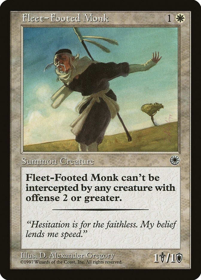 Image for Fleet-Footed Monk [Portal] - Magic: The Gathering