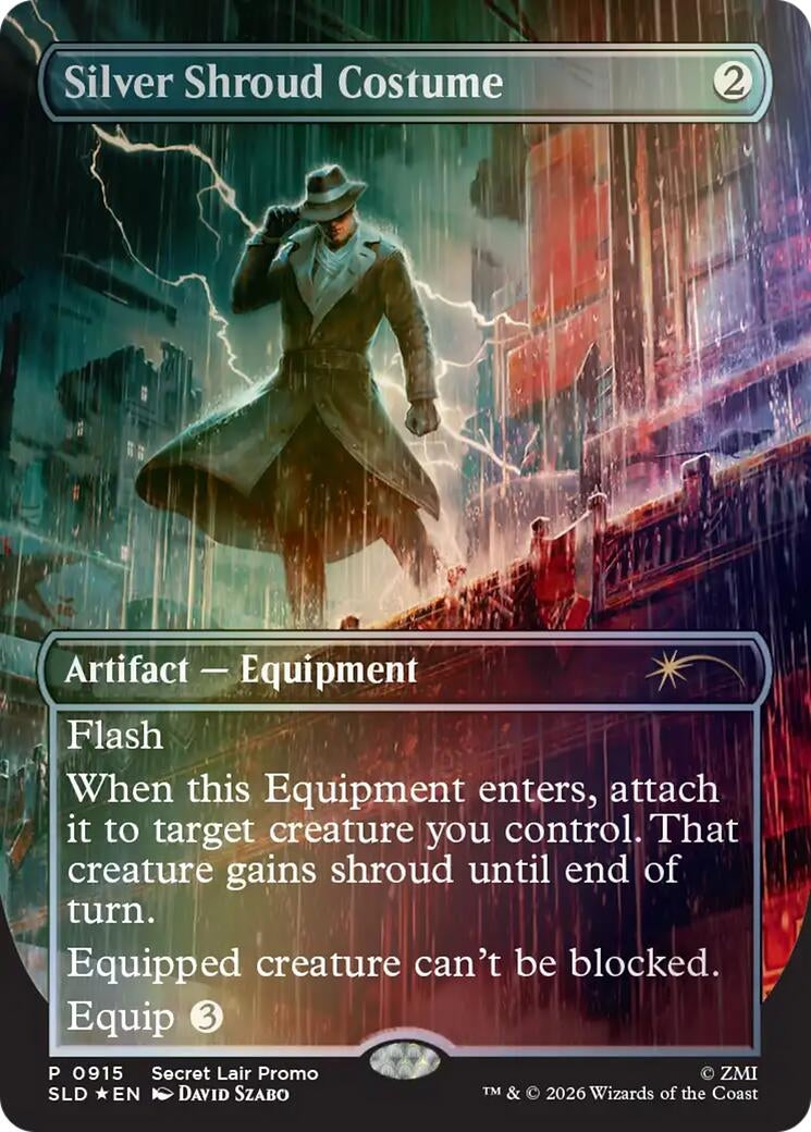 Silver Shroud Costume (915) [Secret Lair Drop Series]