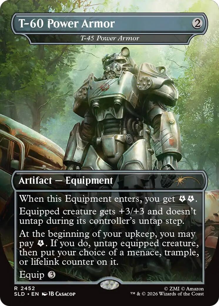 T-60 Power Armor - T-45 Power Armor (2452) [Secret Lair Drop Series]