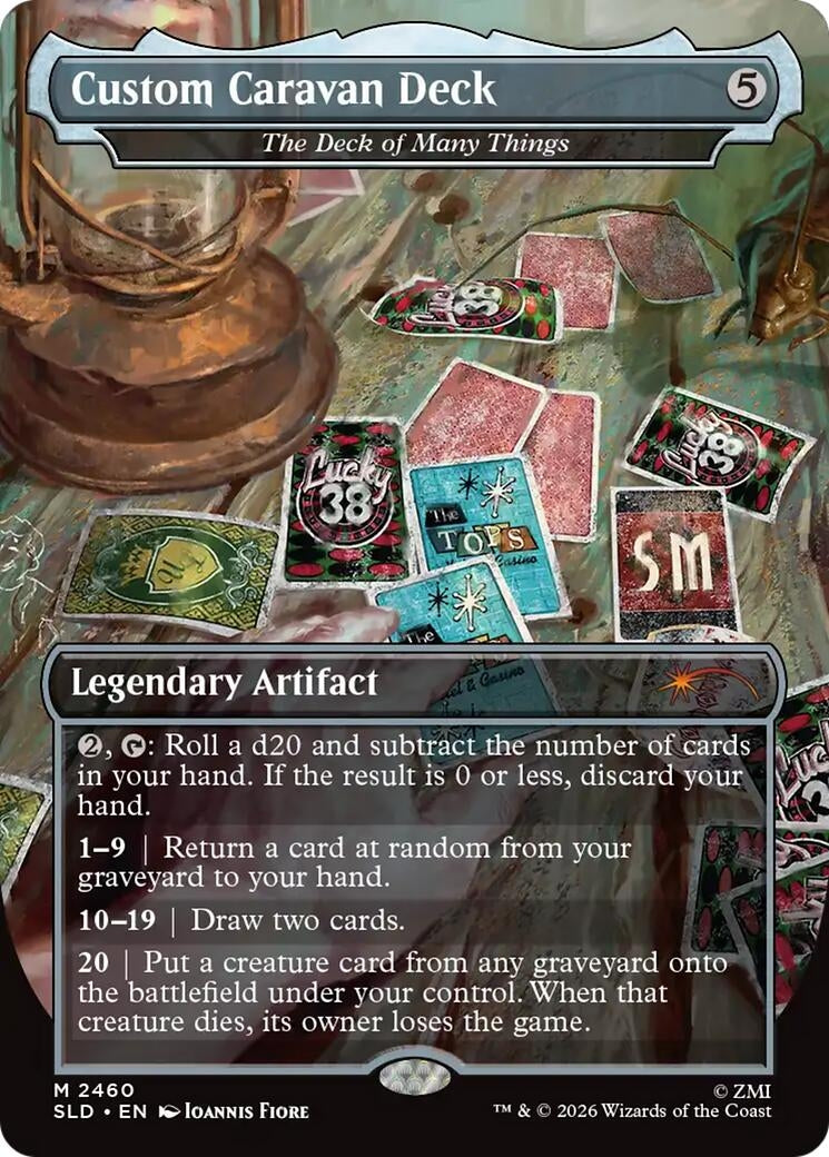 Custom Caravan Deck - The Deck of Many Things (2460) [Secret Lair Drop Series]