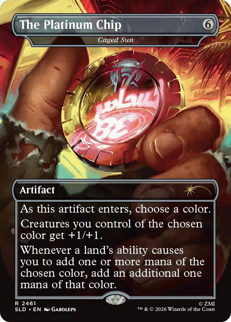 The Platinum Chip - Caged Sun (2461) [Secret Lair Drop Series]