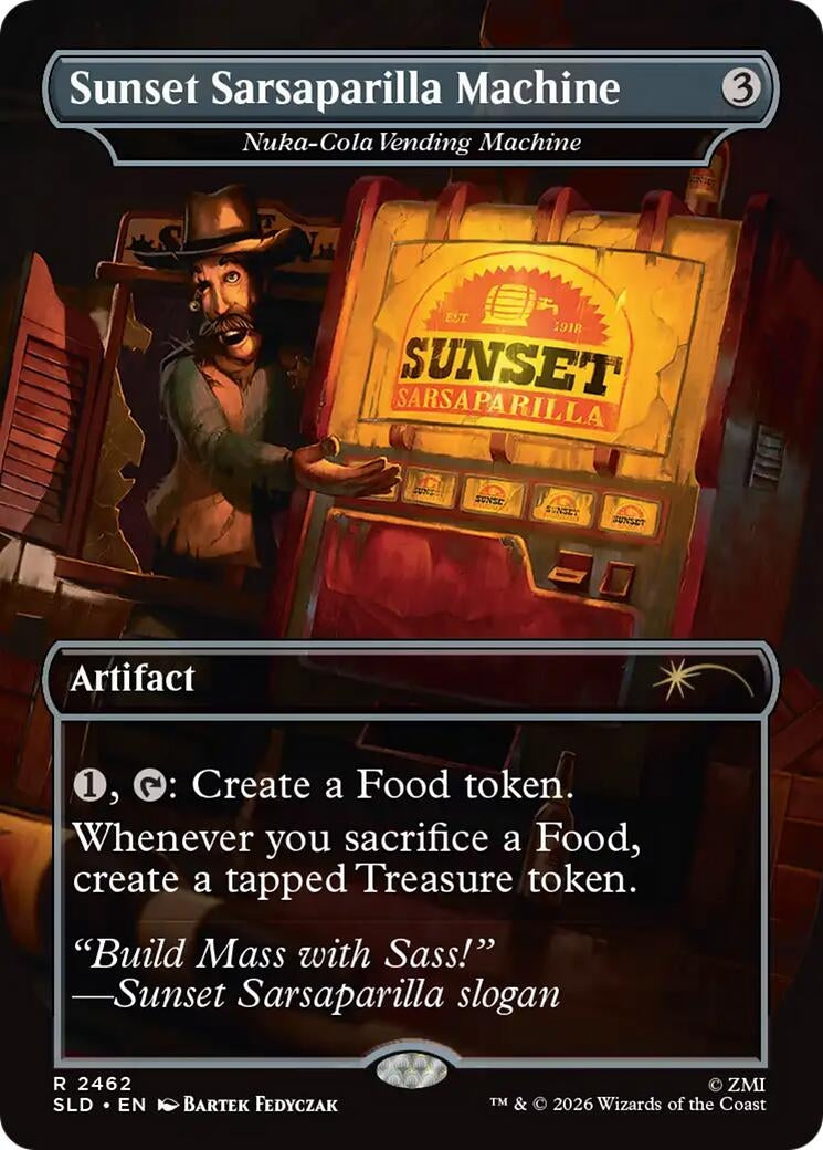 Sunset Sarsaparilla Machine - Nuka-Cola Vending Machine (2462) [Secret Lair Drop Series]