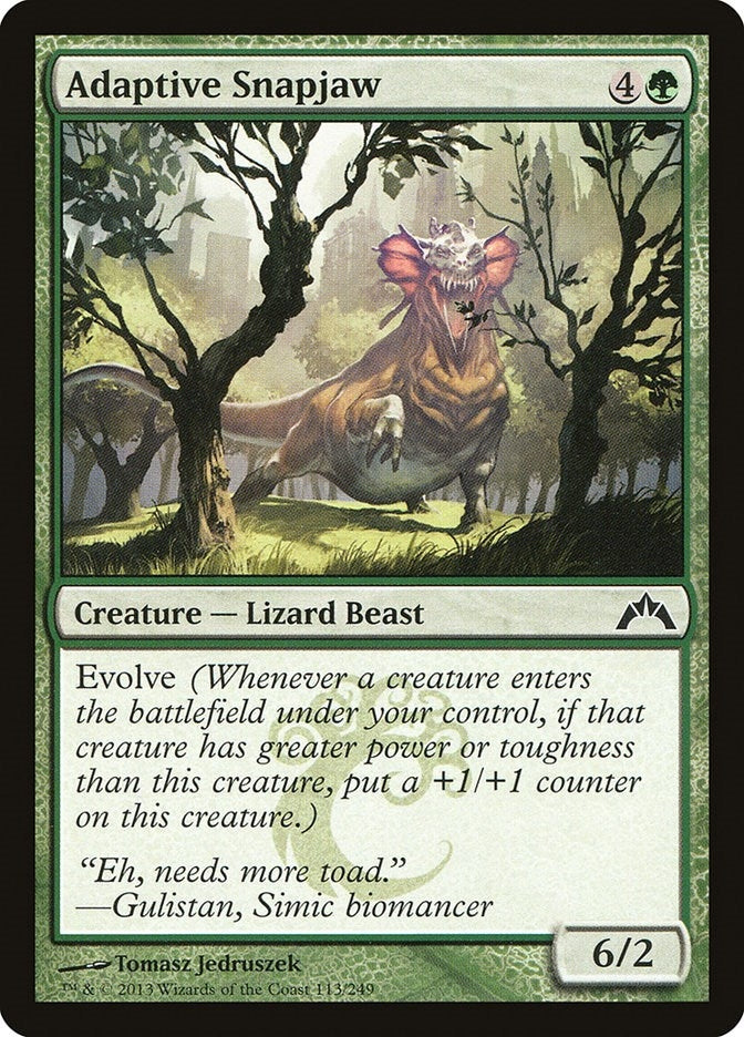Image for Adaptive Snapjaw (113) [Gatecrash] - Magic: The Gathering