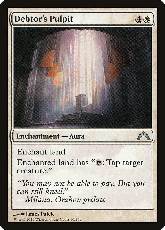Image for Debtor's Pulpit (10) [Gatecrash] - Magic: The Gathering