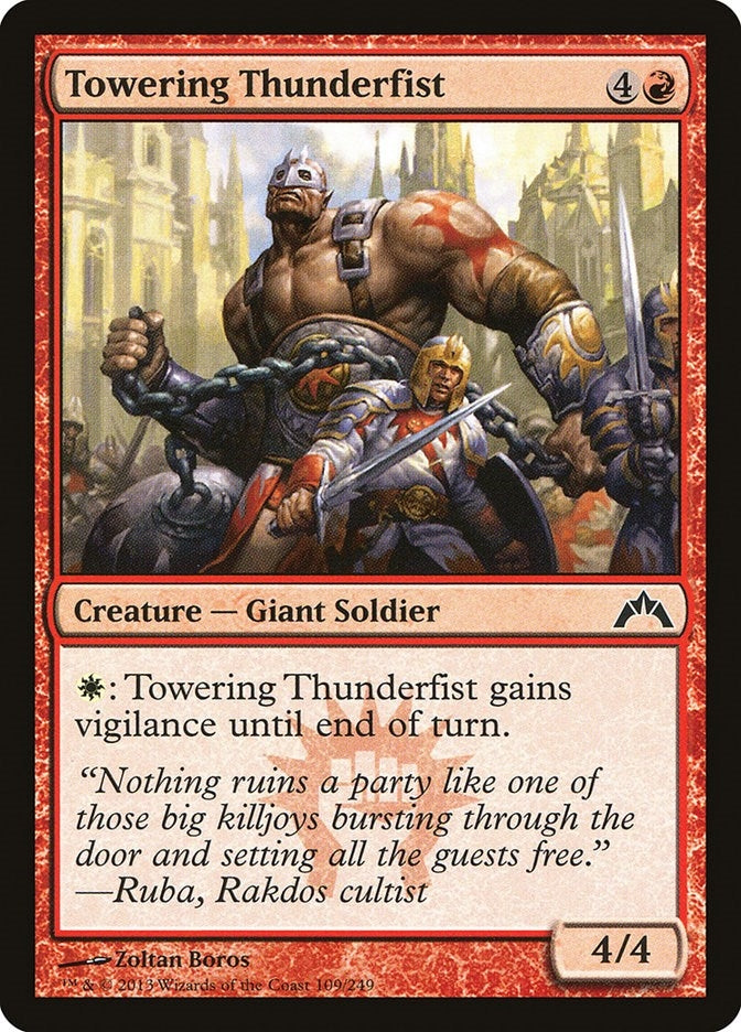 Image for Towering Thunderfist (109) [Gatecrash] - Magic: The Gathering