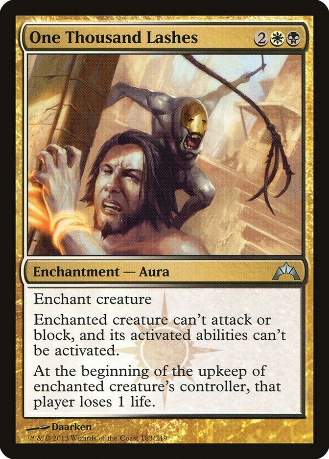 Image for One Thousand Lashes (183) [Gatecrash] - Magic: The Gathering