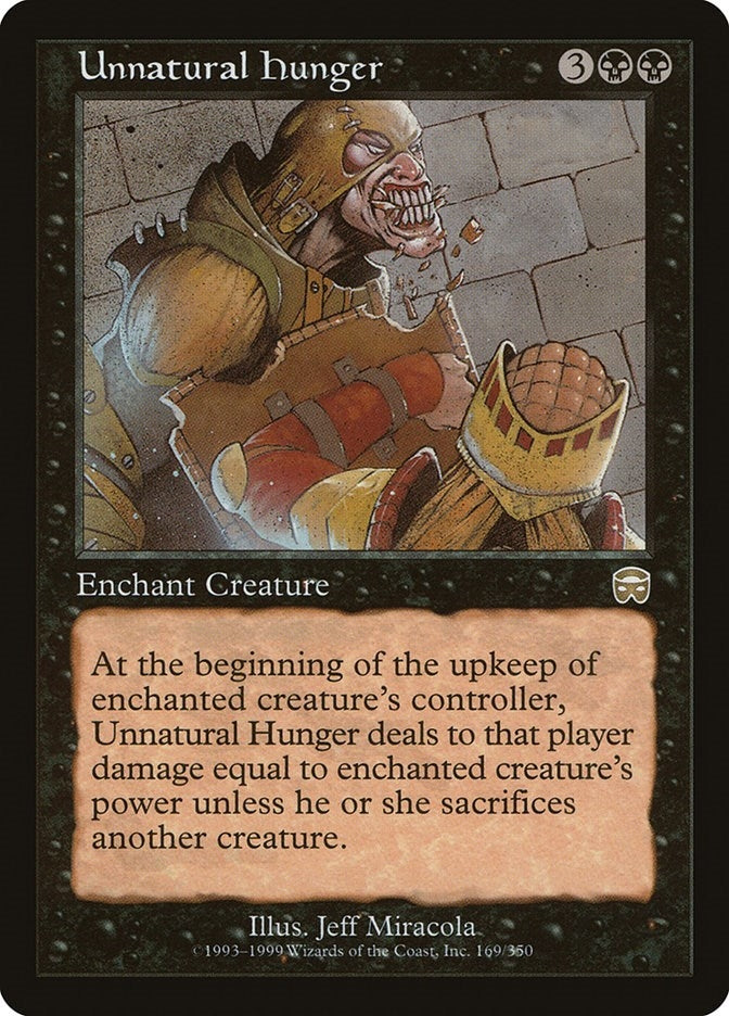 Image for Unnatural Hunger (169) [Mercadian Masques] - Magic: The Gathering