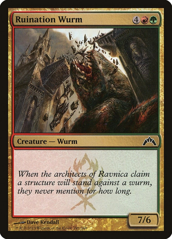 Image for Ruination Wurm (192) [Gatecrash] - Magic: The Gathering