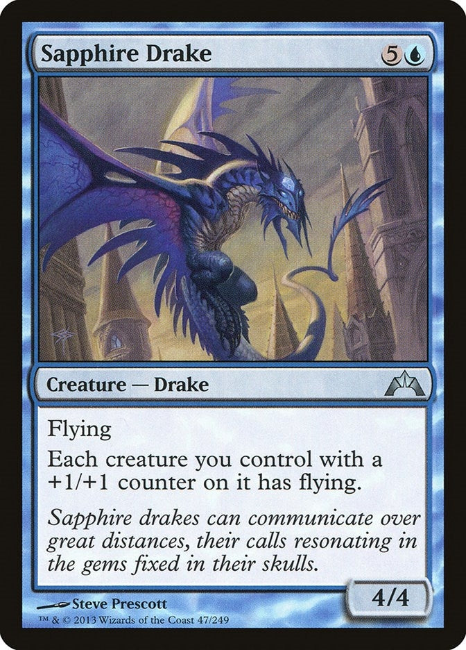 Image for Sapphire Drake (47) [Gatecrash] - Magic: The Gathering