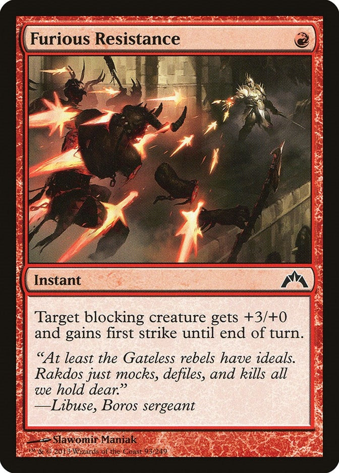 Image for Furious Resistance (93) [Gatecrash] - Magic: The Gathering