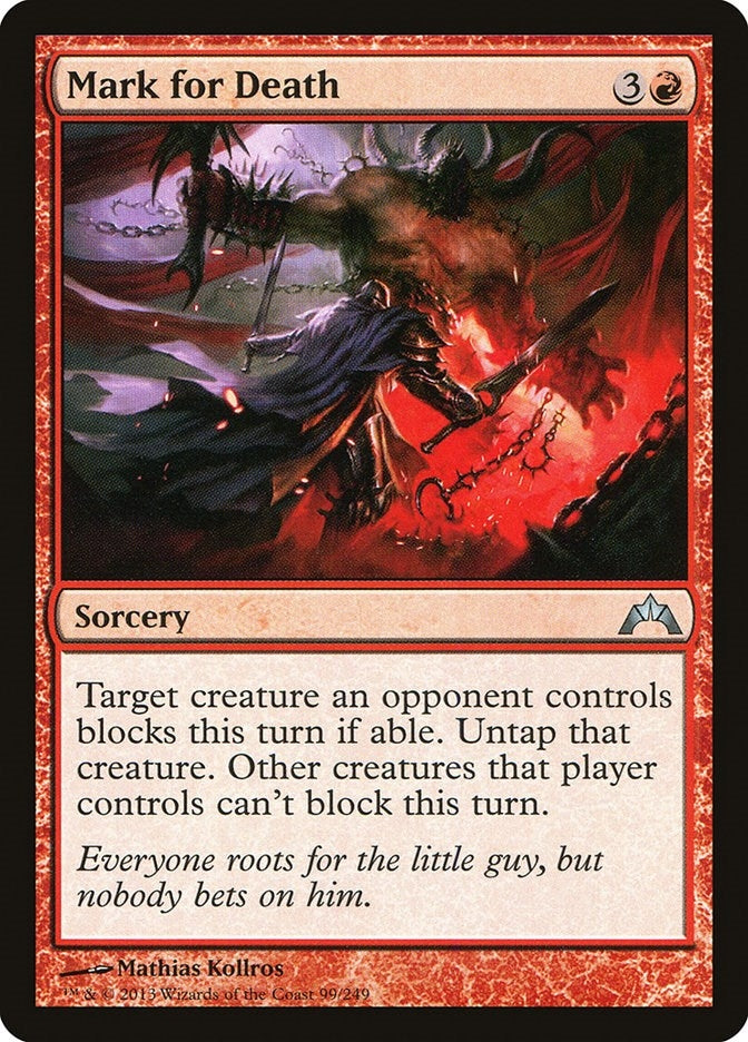 Image for Mark for Death (99) [Gatecrash] - Magic: The Gathering
