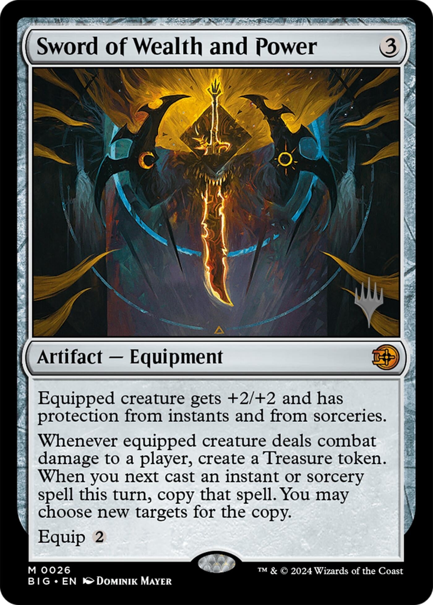 Image for Sword of Wealth and Power (26) [Lorwyn Eclipsed] - Magic: The Gathering