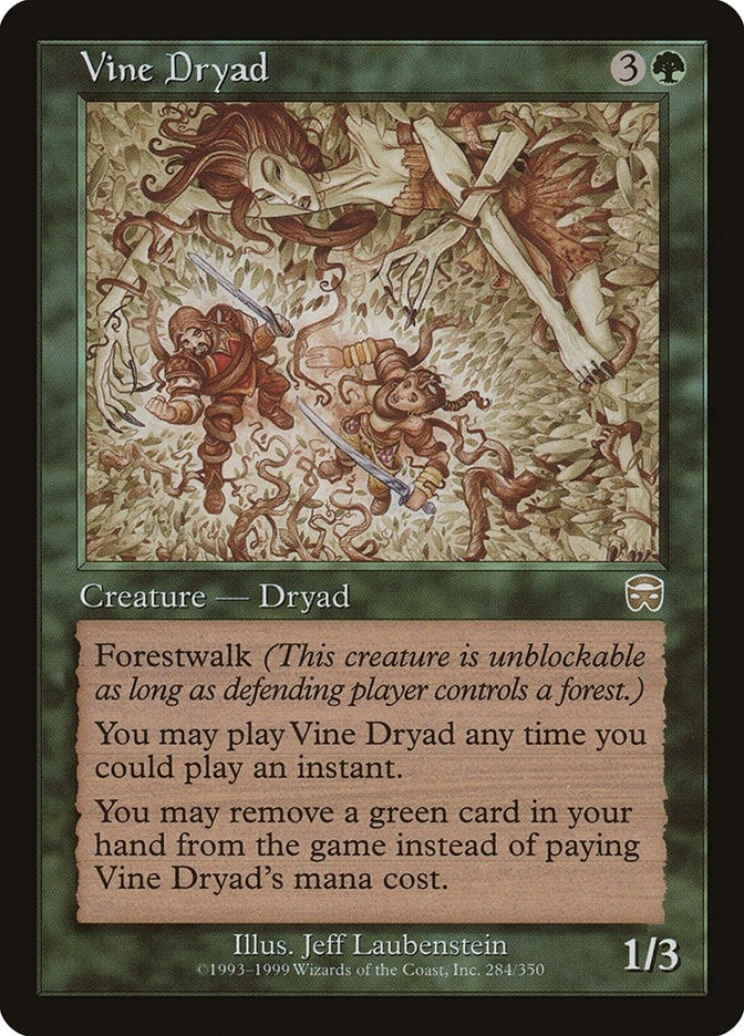 Image for Vine Dryad (284) [Mercadian Masques] - Magic: The Gathering