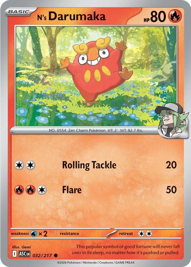 Image for N's Darumaka (032/217) [ME: Ascended Heroes] - Pokemon