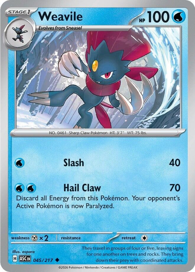 Image for Weavile (045/217) [ME: Ascended Heroes] - Pokemon