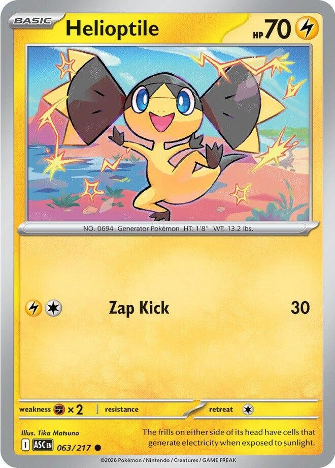 Image for Helioptile (063/217) [ME: Ascended Heroes] - Pokemon