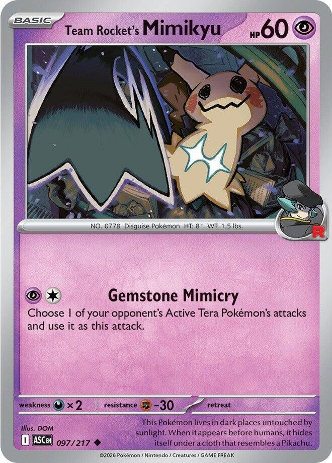 Image for Team Rocket's Mimikyu (097/217) [ME: Ascended Heroes] - Pokemon