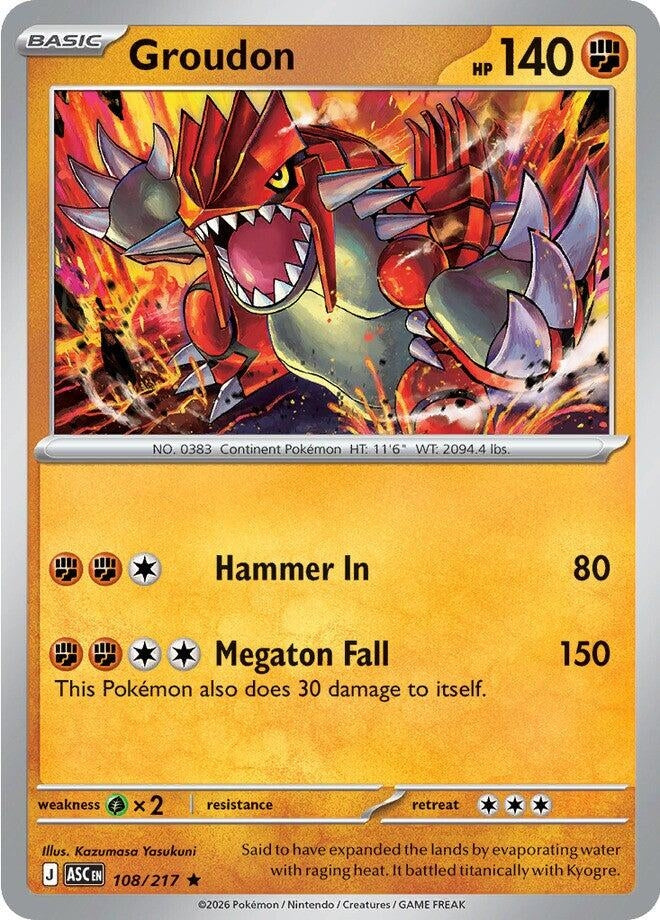 Image for Groudon (108/217) [ME: Ascended Heroes] - Pokemon