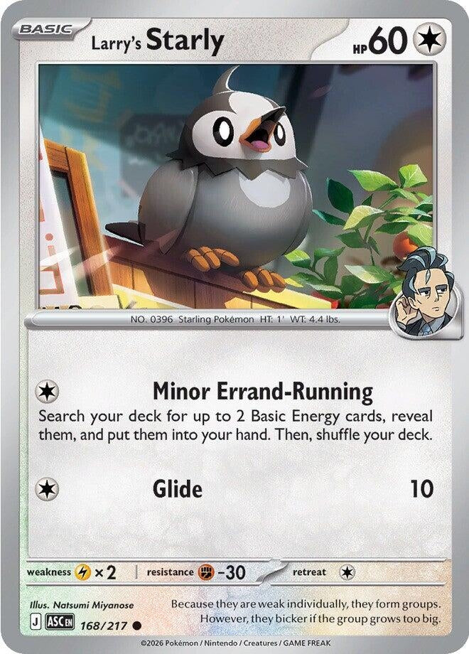 Image for Larry's Starly (168/217) [ME: Ascended Heroes] - Pokemon
