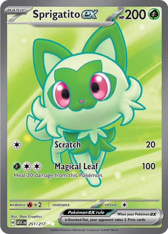 Image for Sprigatito ex (251/217) [ME: Ascended Heroes] - Pokemon