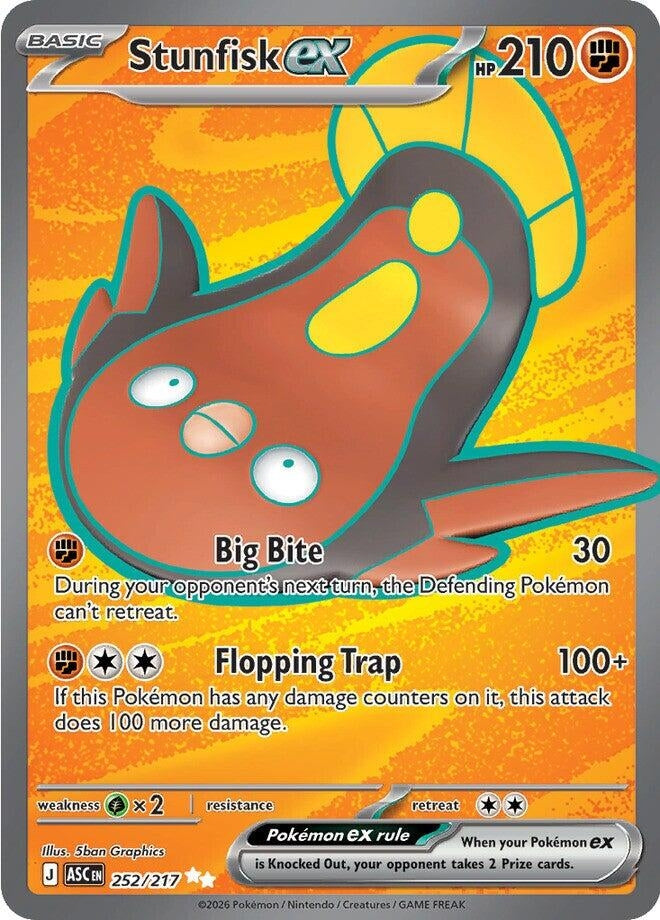 Image for Stunfisk ex (252/217) [ME: Ascended Heroes] - Pokemon